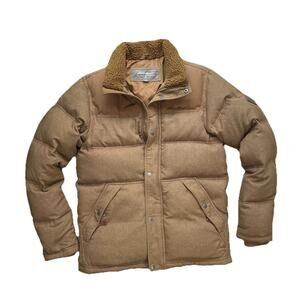 Eddie Bauer Goose Down Jacket Mens Small Parka Chestnut Puffer Winter Coat